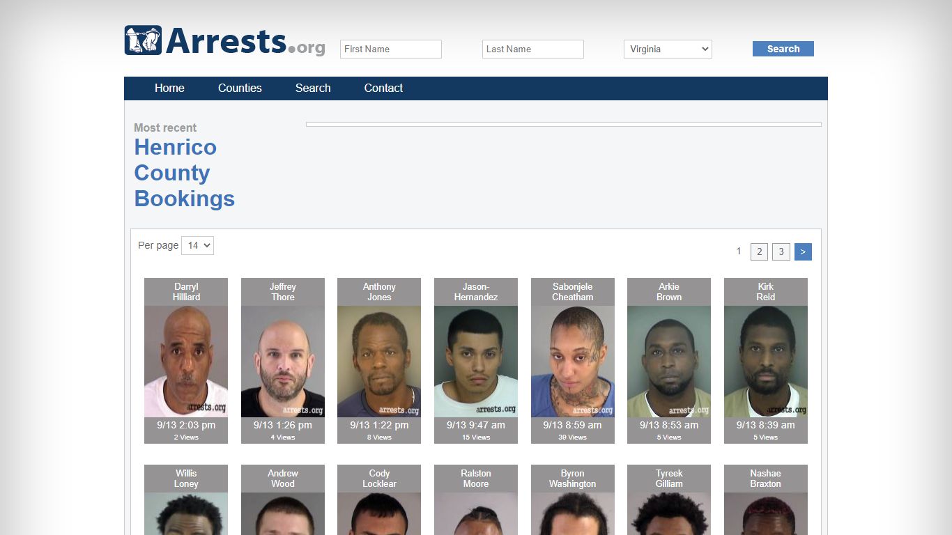 Henrico County Arrests and Inmate Search